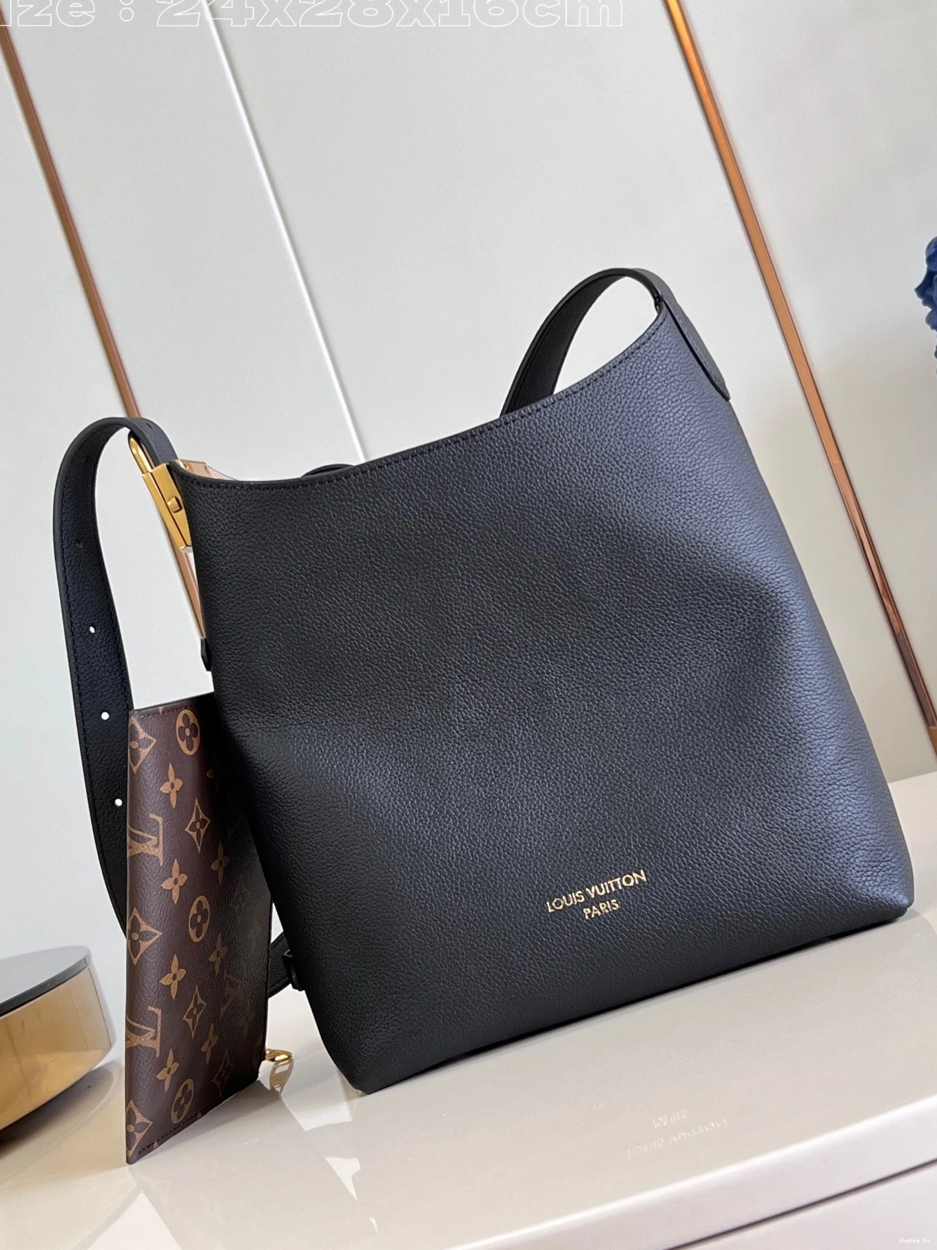 VUITTON Jh-24*28*16CM LOUIS Hobo Low Key 0803